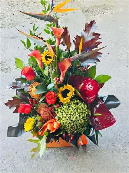 Exotic flower arrangement